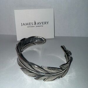 James Avery RETIRED Feather Cuff Bracelet